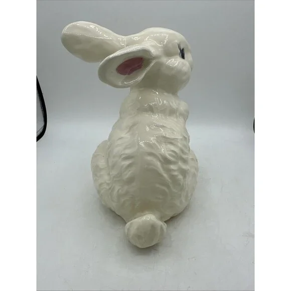 Vintage Easter Bunny Rabbit Figure Ceramic 9” - Picture 8 of 16